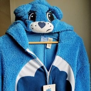 Unisex Care Bears adult pajamas One piece bear L